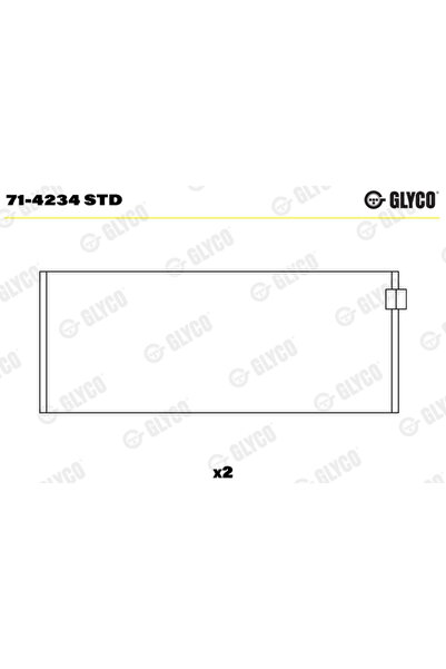 GLYCO Cuzineti Biela Alfa Romeo 155/33/6 Aro 240-244