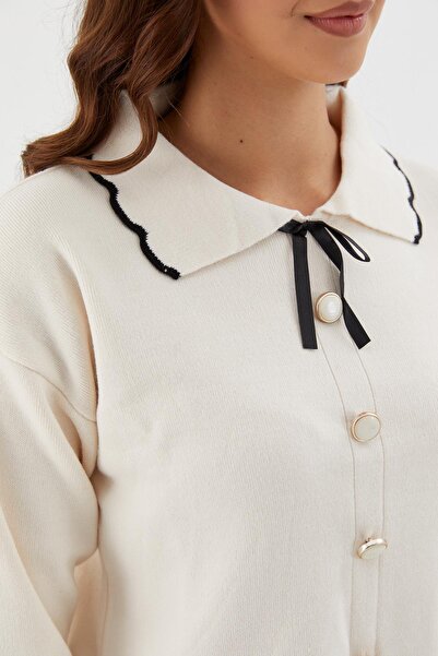 Shopping Shop Pulover cu guler pentru bebeluși CREAM