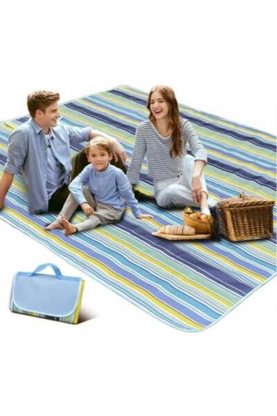 BLOOMING TIME Rock Pow Foldable Picnic Blanket Waterproof Beach Blanket