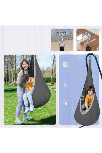 zola Cocoon swing for children, inflatable cushion, 70x150 cm, weight capacity 60 kg