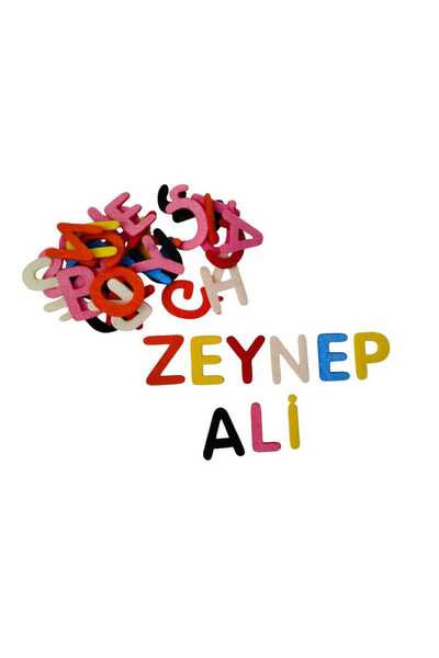 KESKİN NAKIŞ OKUMAYI ÖĞRENİYORUM ÇOCUKLAR İÇİN RENKLİ KEÇE ALFABE