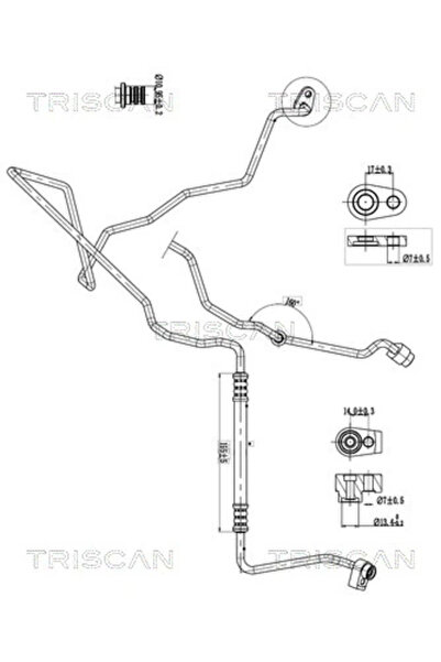 TRISCAN Conducta Presiune Variabila Aer Conditionat Ford Fiesta 6/Fiesta Limu...