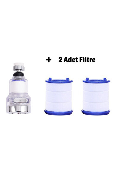 YMV Filtreli Lüks Fonksiyonlu Musluk Başlığı + 2 Adet Yedek Filtre