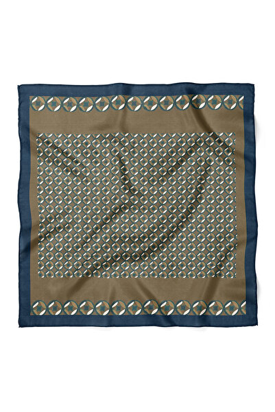 nehir eşarp Geometrik Desen Fular Bandana 70x70 Cm