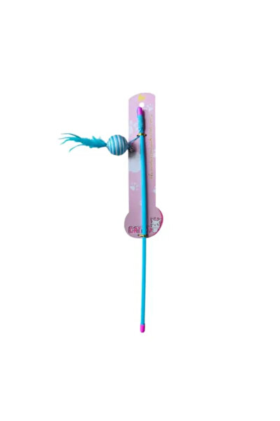 coco shopier Furry bell ball cat fishing rod
