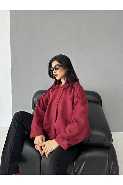 Bella Breeze سترة نسائية من الجلد السويدي بتفاصيل أنيقة وسحاب على الكتف