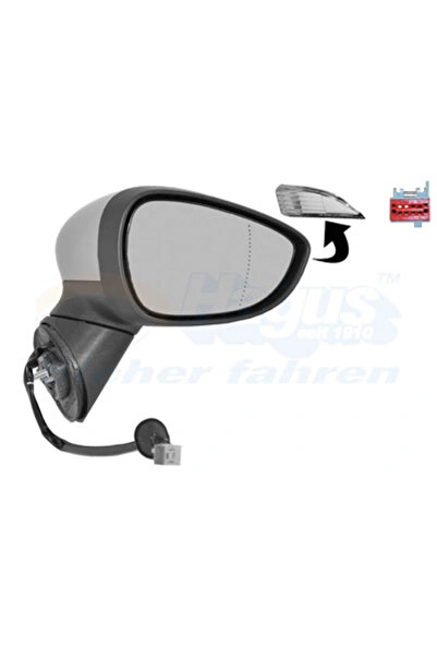 VAN WEZEL Oglinda Exterioara Dreapta Ford B-Max