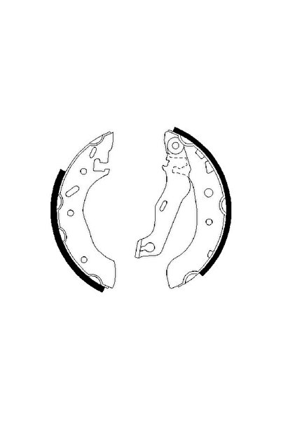 Bosch Brake Shoe Set Ford Escrt 6/Escrt Classic/Fiesta 4 Mazda 121 3