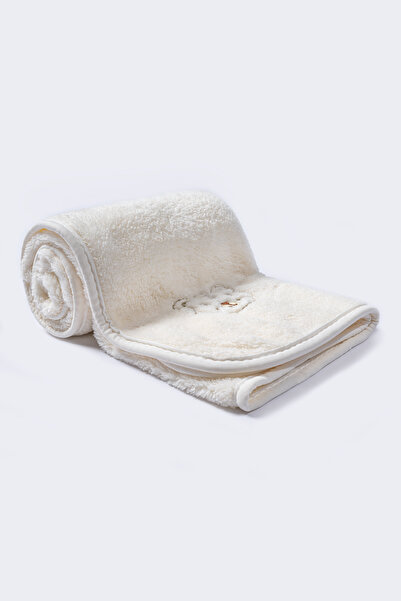 Veloma Home & Toys Pătură pentru bebeluși Wellsoft cu model de ursuleț de pluș, 90 x 100 cm, antialergică, foarte moale