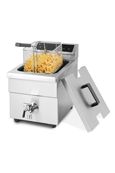 HENDI Friteuză cu inducție Kitchen Line, 8L, oțel inoxidabil, 3500W, funcție de încălzire rapidă