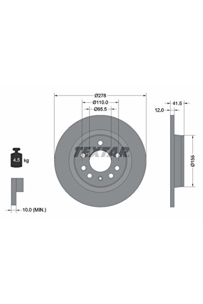 Krieger Disc Frana Opel Vectra C Saab 9-3