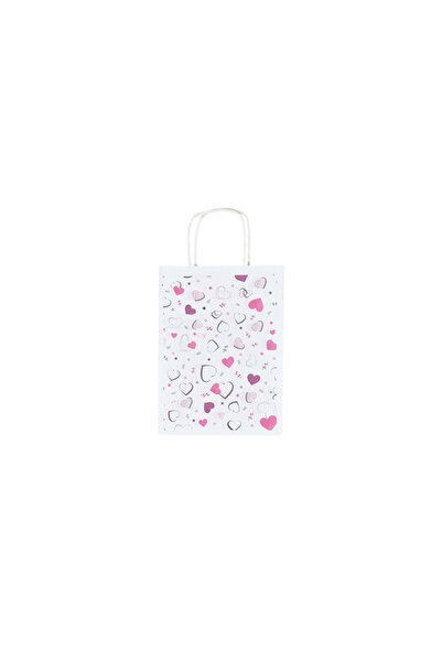 Papette Set of 50 Kraft Paper Bags with Pattern 5 Love 18 x 24(H) x 7cm