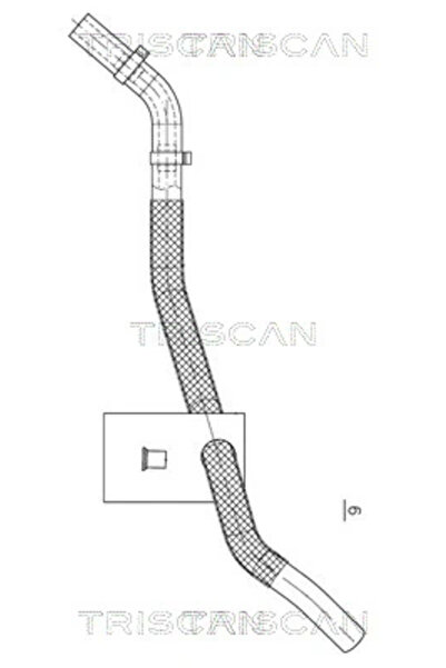 TRISCAN Furtun Hidraulic Sistem De Directie De La Radiatorul De Ulei La Rezer...
