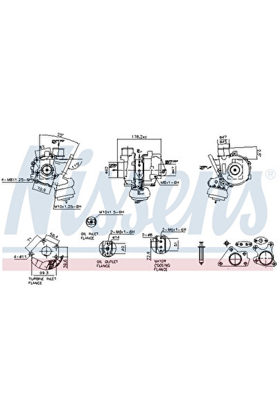 Nissens Compresor Sistem De Supraalimentare Mazda 3/5/6