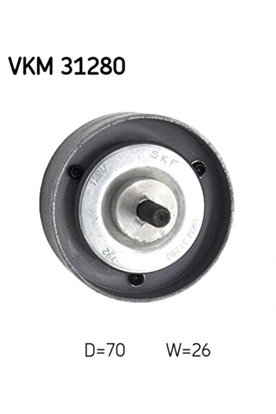 SKF Guide/Drive Belt Drive Roller Vw Lt 28-35 2 Bus/Lt 28-46 2 Body/Lt 28-46 ...