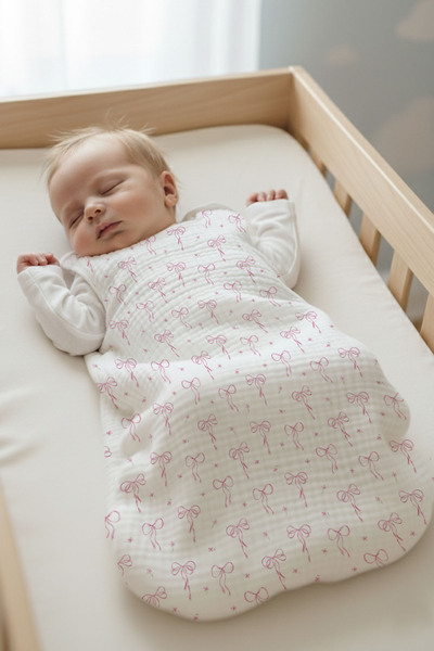 Tuğba Kuğu 4 Layer Muslin Baby Sleeping Bag (0-18 Months) - Pureline Series