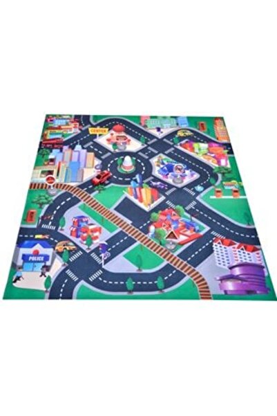 OEM Children's Play Mat with Racing Vehicle 80 x 70 cm