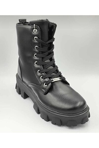 Asel Çanta Kadın Yüksek Taban Fermuarlı Postal Uzun Bilekli Kışlık Bot