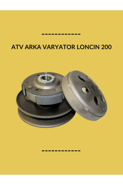 CTR ATV Loncin 200 Arka Varyatör – CVT Debriyaj Kasnak Komple Set