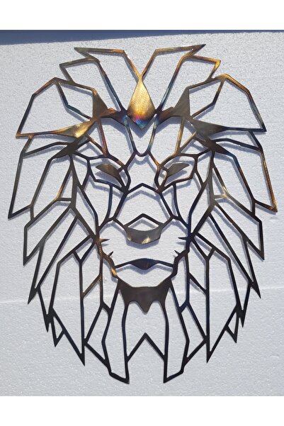 Kat Time Decor perete din metal,Leu,elegant,modern, simbol al puterii și curajului,ideal pentru orice spațiu.
