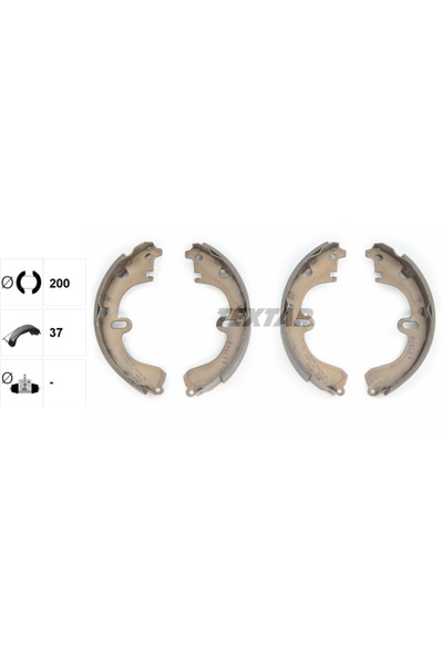 TEXTAR Set Saboti Frana Toyota Camry/Carina 4/Carina 5 1982-2002