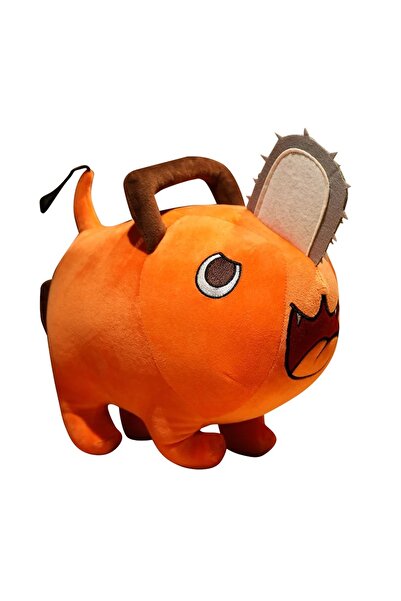 AZMarkeT POCHITA, Plush Toy, Dog with Chainsaw Nose, Orange, 40 cm ,