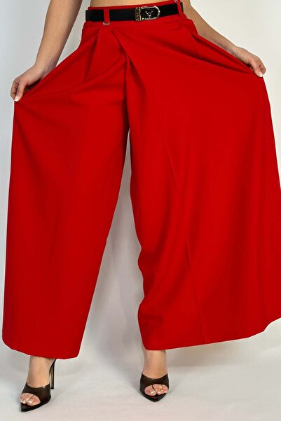 WildFashion Elegant skirt-type trousers made of light material V648-3
