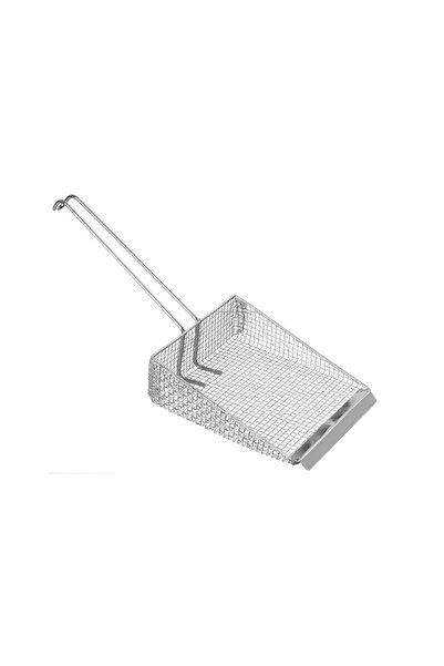 HENDI Găleată/Lopătitoare pentru cartofi prăjiți cu mâner și plasă dublă, Hen...
