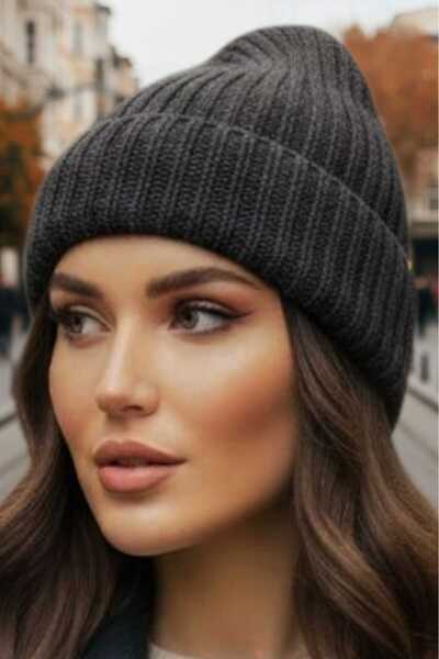 Trenderrs Women's Soft Textured Thick Ribbed Soft Wool Beret