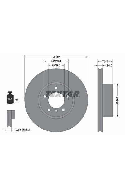 Krieger Disc Frana Bmw 3/X1 Bmw (Brilliance) 3 Series/X1