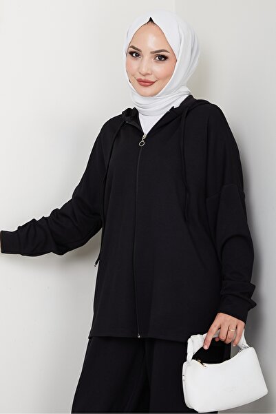 Bestenur Hooded Double Suit 1609 - Black