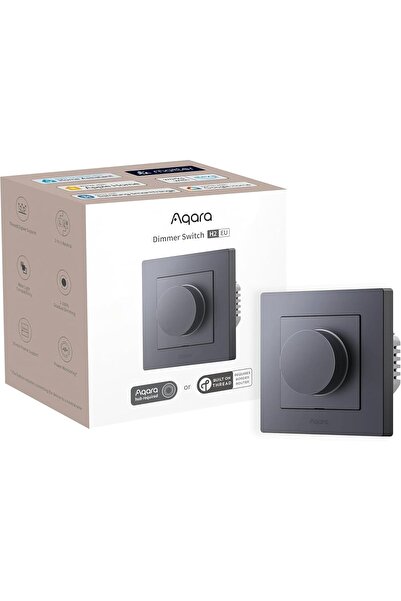 Aqara Dimmer Switch H2 EU, Thread/Zigbee Protocol, 2-in-1 Neutral, Single Switch, 200W, Supports App