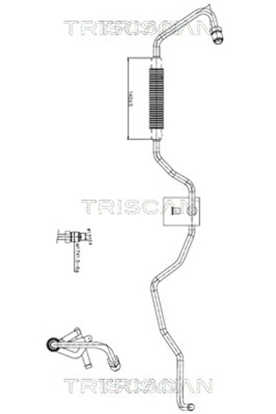TRISCAN Furtun Hidraulic Sistem De Directie De La Pompa Hidraulica La Caseta ...