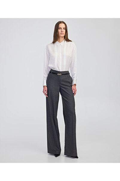 İpekyol Stripe Pattern Scarf Shirt