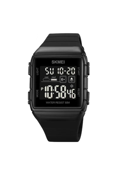 Skmei Ανδρικό Ρολόι Ψηφιακός Συναγερμός Μαύρο Sport