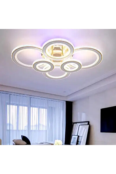 LED CONCEPT Lustra LED cu trei tipuri de lumina, telecomanda, intensitate reg...