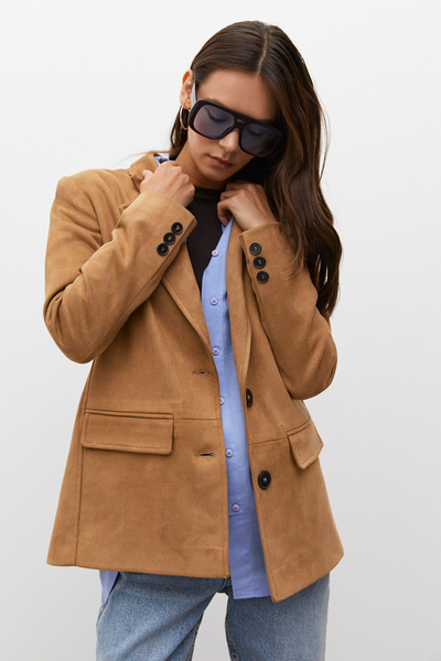 urban focus Oversize Suede Jacket