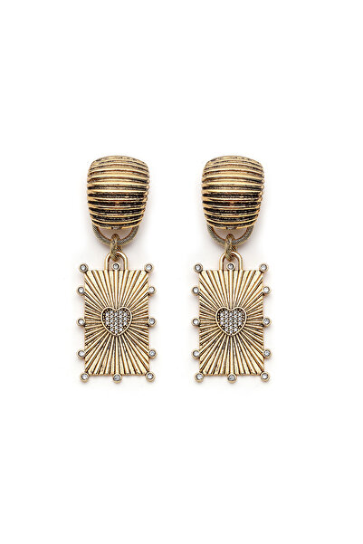 Mon Reve Luminious Heart Kalp Klipsli Küpe