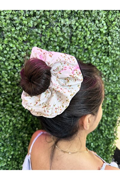 PONÇİK ACCESSORİES Colorful Floral Pattern XXL Fabric Women Pinterest Rubber Hair Tie Redrolicious Scrunchie