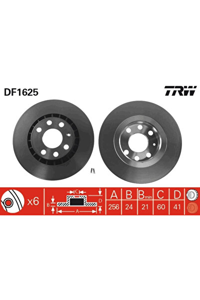 TRW Disc Frana Opel Ascona C/Astra F/Calibra A