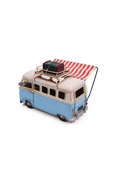 STUMBANNG حافلة صغيرة معدنية مزخرفة بإطار ومظلة حامل قلم