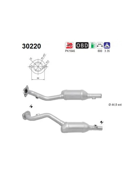 As Catalizator Dacia Logan/Sandero 2006-2008