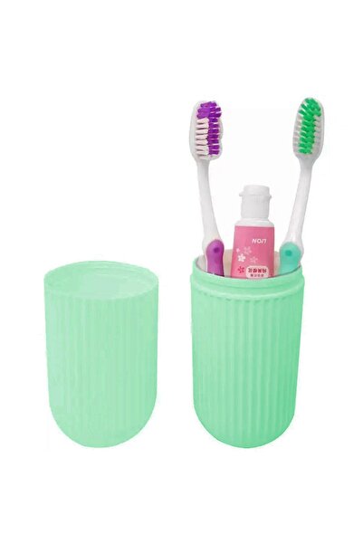 Aptel Toothbrush holder, plastic, green, 19×5 cm