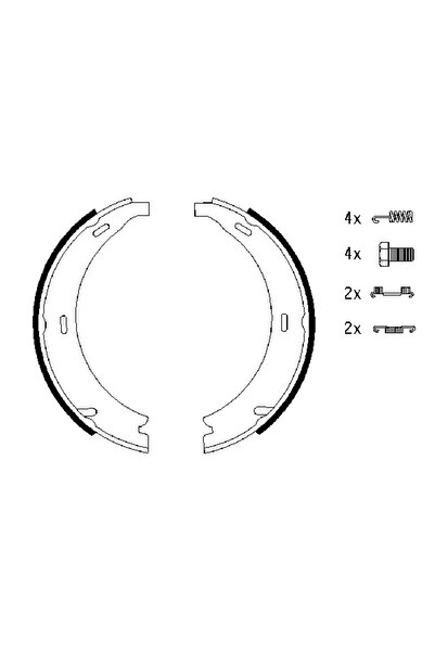 Bosch Set Saboti Frana Frana De Mana Mercedes-Benz 124 Limuzina/190/E-Class