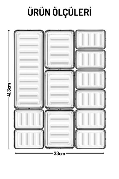 Nandy Home Set of 12 Organizers for Drawers Freshbox - Multi-Purpose Organizer Set