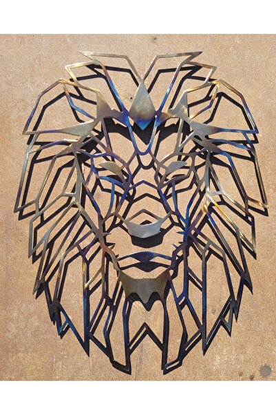 Kat Time Decor perete din metal,Leu,elegant,modern, simbol al puterii și curajului,ideal pentru orice spațiu.