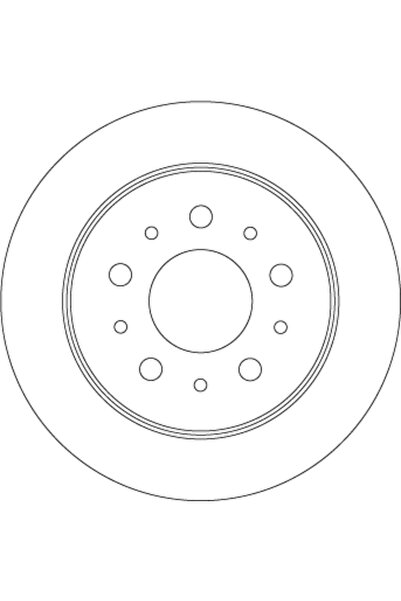 TRW Disc from CITROËN JUMPER I bus (244 Z_) 2002-2006 DF4481S (Diesel)