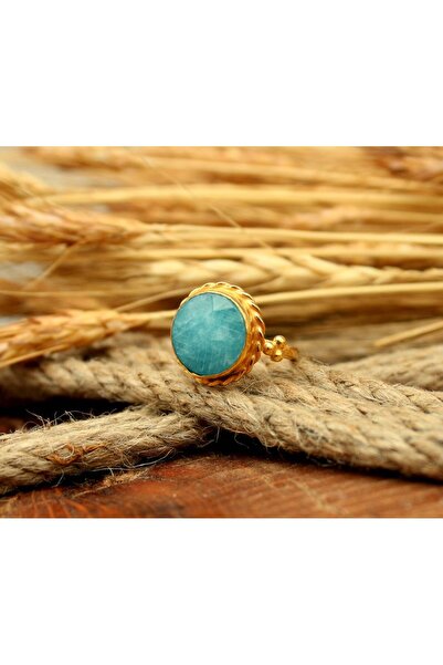 alpsilverart 925 Ayar Gümüş Doğal Aquamarin Taşlı Yüzük | Kadınlara Özel Otan...