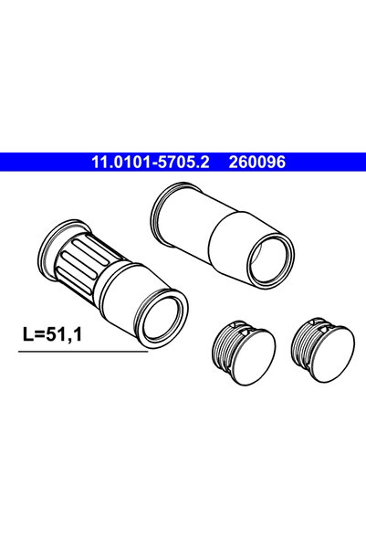 Ate Set Bucsi De Ghidaj Etrier Frana Seat Alhambra Vw Sharan/Transporter T4 B...