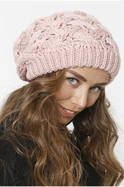 laviyonsa Knitted Knitwear Winter Beanie with Visor Lining